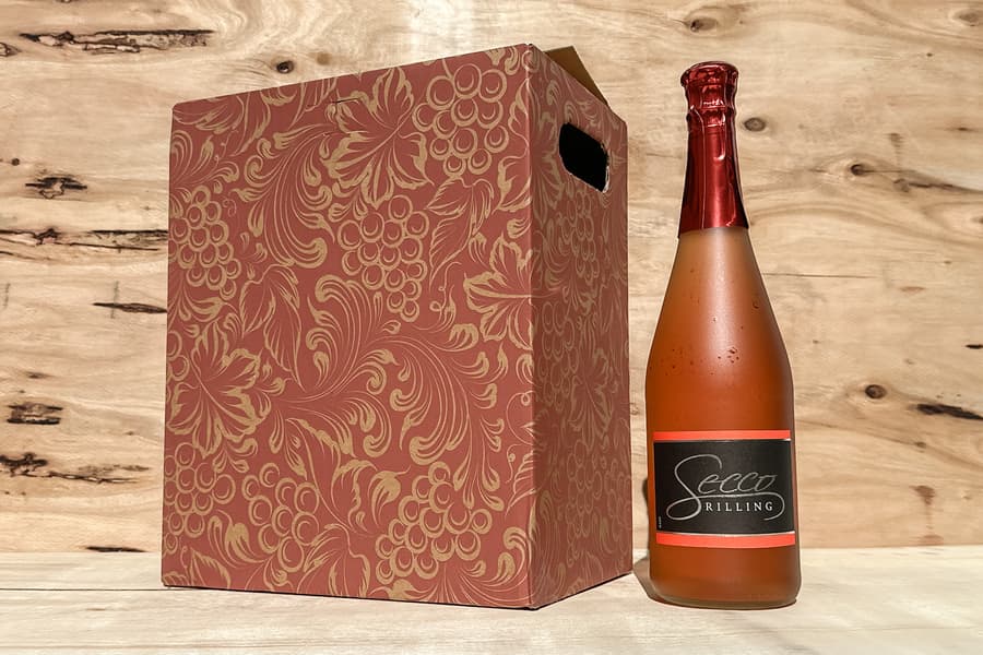 24 Flaschen Perlwein Rilling Secco Rose